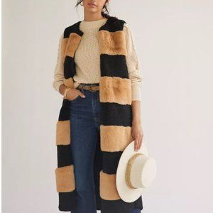 Anthropologie faux fur vest